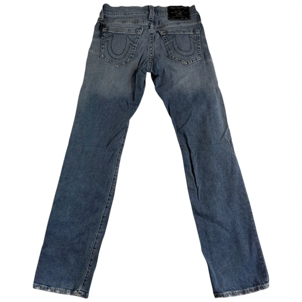 True Religion Rocco Relaxed Fit Skinny Jeans Mens 29 (30x32.5) Blue Denim Cotton